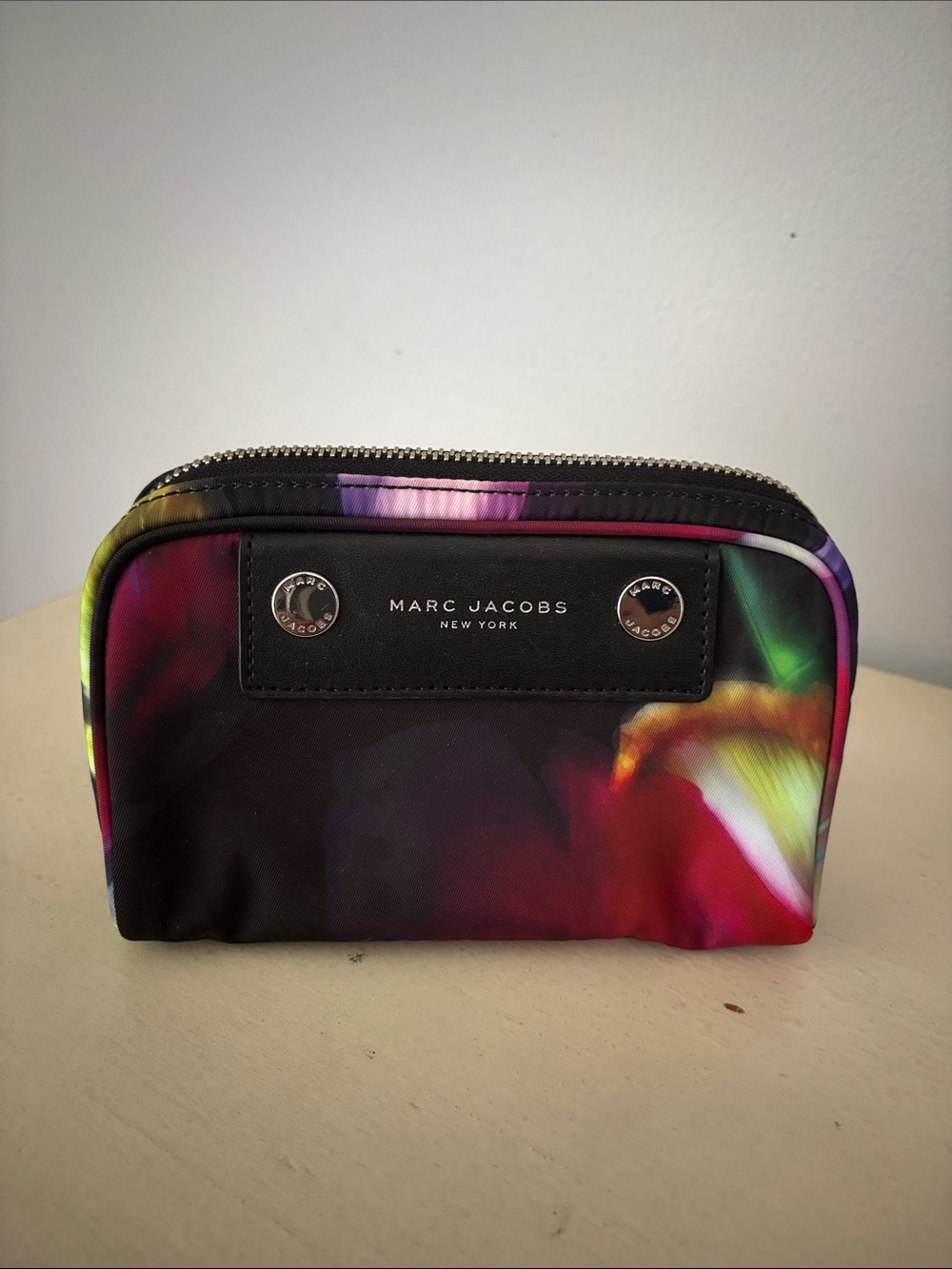 Marc Jacobs Multicolor Floral Print Toiletry Pouch